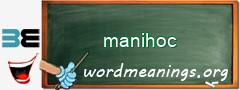 WordMeaning blackboard for manihoc